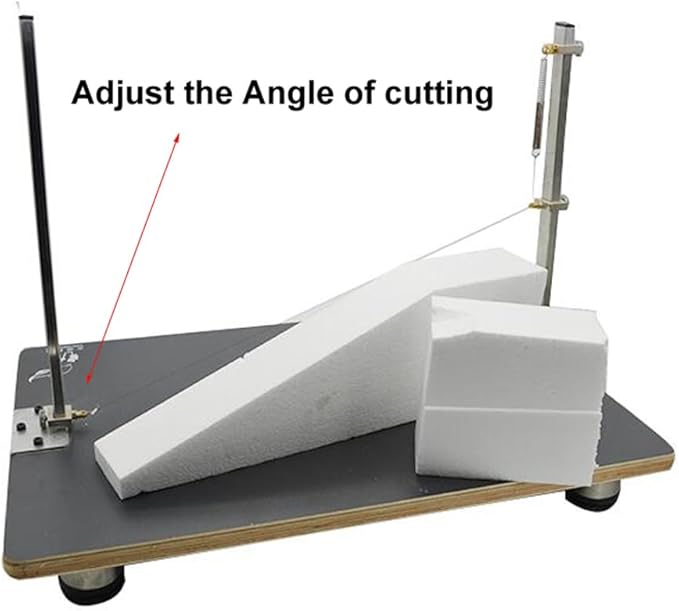 Tabletop Hot Wire Foam Cutter Hot Wire Foam Sponge Cutting Machine 22.8x15 In Adjustable Angle Professional Heat Cutting Machine for Styrofoam Sponge EPE Ribbon KT Board
