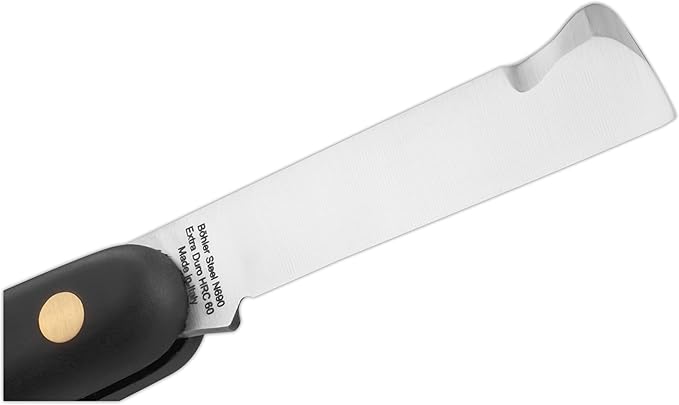 DUE BUOI Grafting Knife Bark Lifter 202 SU.SI. SP OT - BÖHLER N690 CARBON STAINLESS STEEL BLADE - (Professional NOT an EDC Knife)