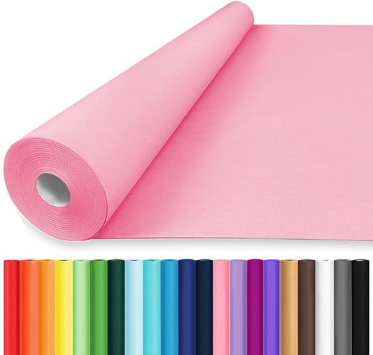 Vanhench 36" x 2520" (210') Pink Wrapping Paper, Art Kraft Paper for Bouquet Flower Crafts or Mothers Day Gifts, Packing & Poster Bulletin Board