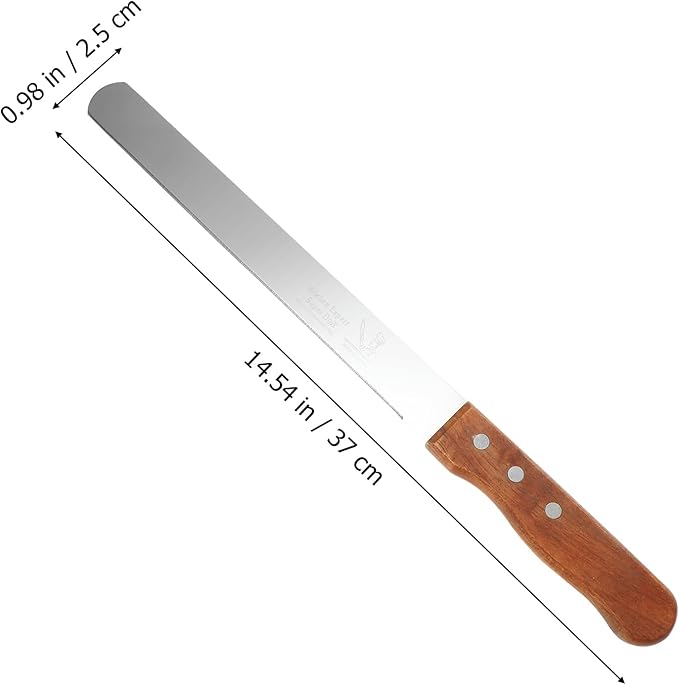Florist Professional Knife Floral Foam Knife Foam Cutter Stainless Steel Flower Mud Cutting Tool with Wooden Handle Florist Accessory Cutter