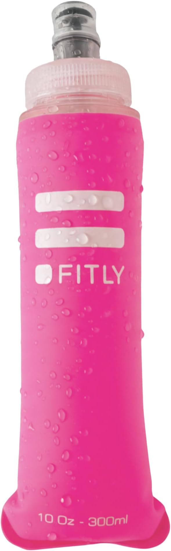 FITLY Soft Flask - Shrink As You Drink Soft Water Bottle for Hydration Pack - Folding Water Bottle Ideal for Running, Hiking, Cycling, Climbing & Rigorous Activity