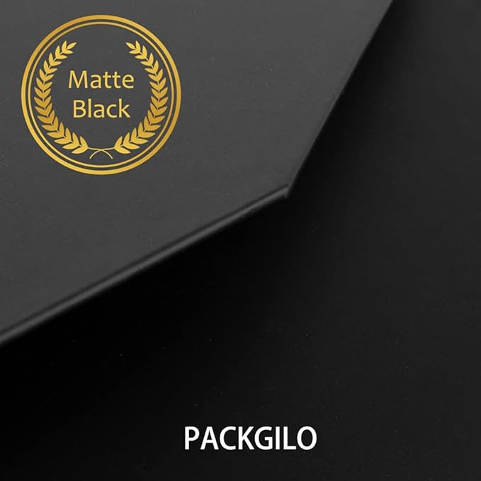 3 Pcs Matte Black Extra Large Gift Box with Lid, 19x16x6 Inches, Hard Magnetic Giant Gift Boxes for Presents Clothes Robe Wedding Dress Sweater,Reusable Foldable Bridesmaid Proposal Box