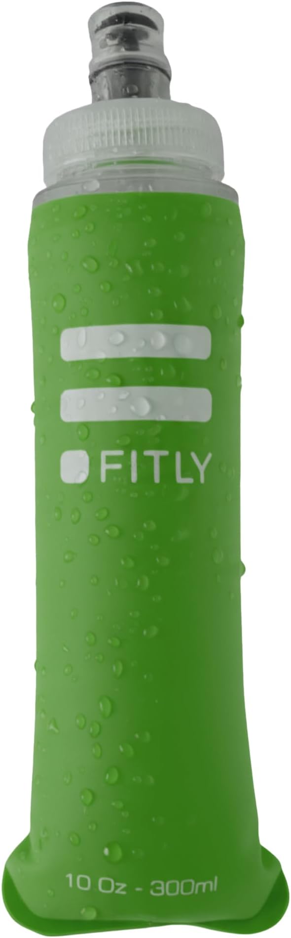 FITLY Soft Flask - Shrink As You Drink Soft Water Bottle for Hydration Pack - Folding Water Bottle Ideal for Running, Hiking, Cycling, Climbing & Rigorous Activity
