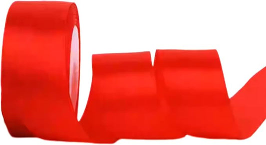 1-1/2 Inch Red Satin Ribbon, 22 Yards Double Faced Fabric Ribbons for Gift Wrapping, Bouquet, Garland, Bowknot, Hair, Crafts, Balloons, Party Decoration