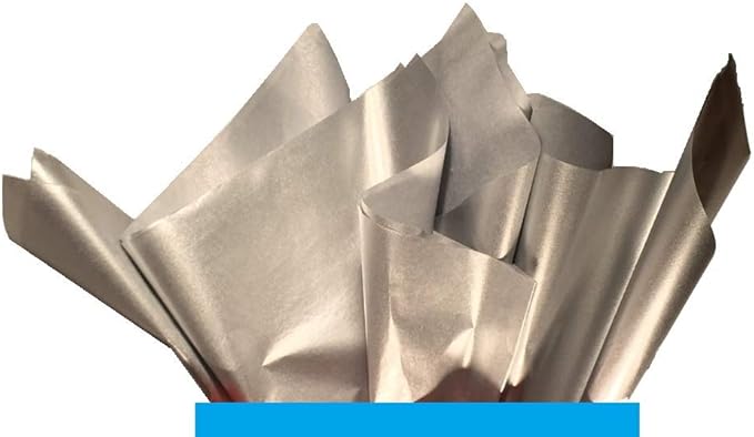 Ocean Tides 300 Sheets (14 x 20 Inches) Christmas Wrapping Paper – Gift Wrapping Tissue Paper Bulk for Crafts, Birthdays, & Holidays – Colored Tissue Papers for Gift Bags & Decorations, Silver