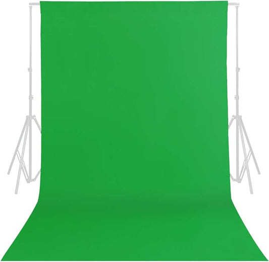 GFCC Green Screen Backdrop - 10ftx10ft Green Photo Booth Backdrop for Photoshoot Greenscreen Background for Photography Video Recording Background