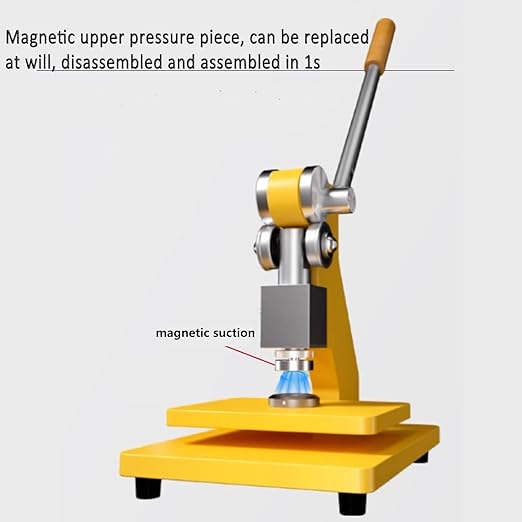 Magnetic Manual Die Cutter die-Cutting Machine,Leather Cutting Embossing Machine, Punching Press Machine for Various of Materials,Downward Stroke: 11mm