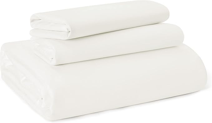 Bedsure Duvet Cover Full Size - Soft Double Brushed Bedding Set for Kids & Adults, Zipper Closure, 3 Pieces, Includes 1 Duvet Cover (80"x90") & 2 Pillow Shams, NO Comforter, Ivory White