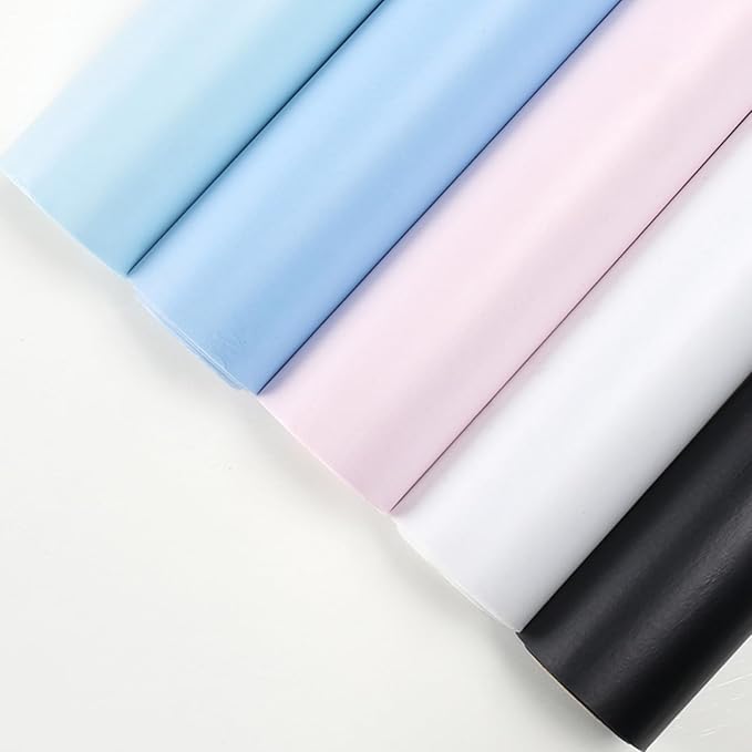 Banxidi Simple Solid Color Waterproof Floral Wrapping Paper 1 Roll Florist Supplies Waterproof Flower Bouquet Wrapping Paper Floral Supplies for Fresh Flowers,DIY Crafts, 22.8in x 49.2ft (Black)