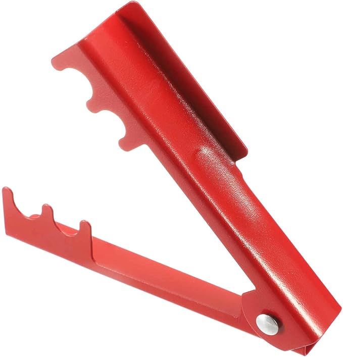 HARFINGTON 2pcs Rose Thorn Stripper Tool 5.5" Metal Flower Thorn Leaf Remover Flower Stem and Leaf Stripping for Gardening Home Florist Arrangement, Red