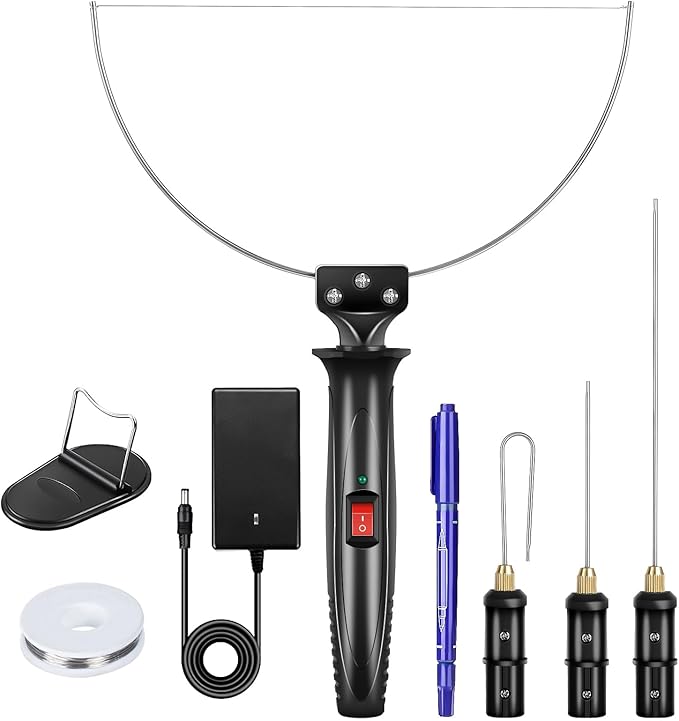 GOCHANGE 4 in 1 Foam Cutter Set, 18W Electric Styrofoam Cutting Tools Kit, 100-240V Hot Wire Cutter Tool With Power Adapter For DIY Craft, Small Cutting Project, Foam Carving & Digging