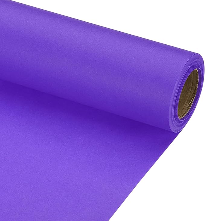 PATIKIL Wrapping Paper, 20" x 300"(25') 70 GSM Craft Paper Roll Kraft Packing Paper for Poster Bulletin Board, Gift Wrapping, Violet Blue