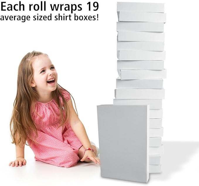 Current Happy Birthday Script Jumbo Rolled Gift Wrap - Premium Semi-Gloss 23-Inch x 32-Foot Wrapping Paper Roll, 61 Square Feet Total