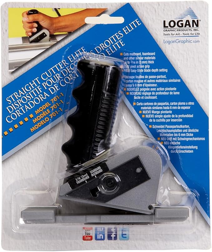 Authentic Logan Brand 701-1 Straight Cutter Elite Mat Cutter used to Cut Mat Board and Foamboard to Size for Picture Framing