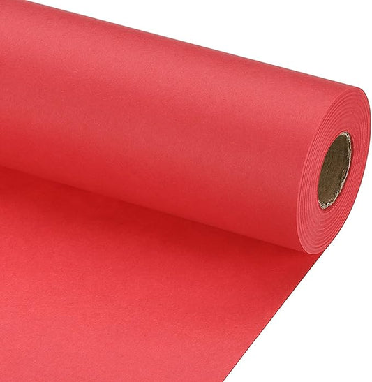PATIKIL Wrapping Paper, 12" x 800"(66') 70 GSM Craft Paper Roll Kraft Packing Paper for Poster Bulletin Board, Gift Wrapping, Bright Red