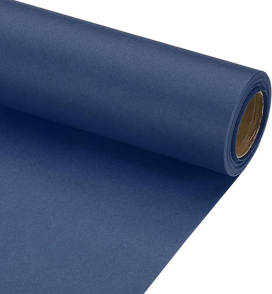 PATIKIL Wrapping Paper, 20" x 300"(25') 70 GSM Craft Paper Roll Kraft Packing Paper for Poster Bulletin Board, Gift Wrapping, Navy Blue