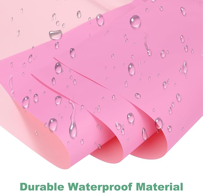 M METERXITY 20 Sheets Flower Wrapping Paper Bouquet, 23 Inch Double-Sided Pink & Light Pink BOPP Waterproof Floral Wrapping Paper Flower Packaging DIY for Wedding/Party/Gift Bouquet Wrap Paper