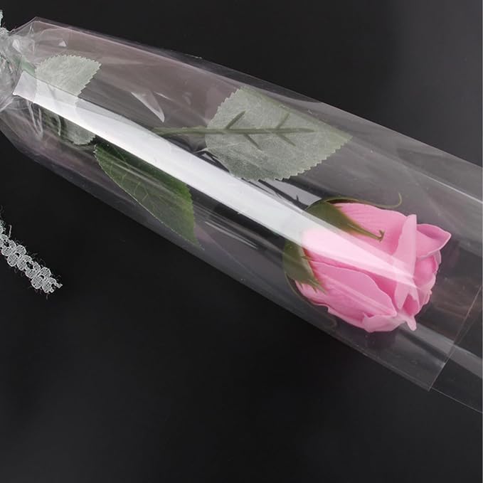 VALICLUD Clear Cellophane Wrap Roll Thick Transparent Flower Wrapping for Bouquets Baskets Packaging Arts and Crafts Supplies
