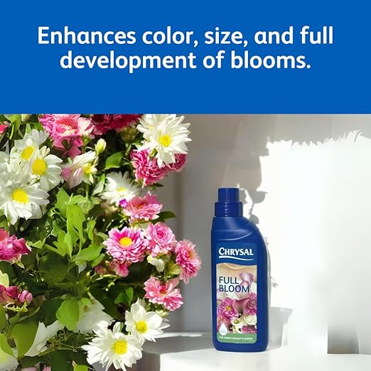 Chrysal Full Bloom Liquid Flower Food - Clear, Concentrated for Flower Arrangements & Bouquets - Mix with Water - Ideal Florist Supplies & at-Home Use - 500mL Bottle (500ml) (2 Pack)