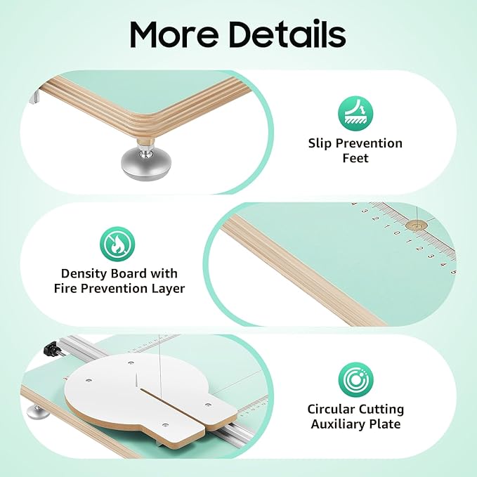 Foam Cutting Machine, 100-240V AC Hot Wire Cutter Table, Working Table Tool for Cutting, Forming and Sculpting Styrofoam and Other Foam Materials