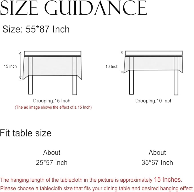 ISAENNE Designer Green Linen Tablecloth Rectangular,Floral French Country Indoor Table Cloth,Stain Resistant Home Decor Tablecloths for Dining Kitchen Thanksgiving Party,55"*87"-Brune