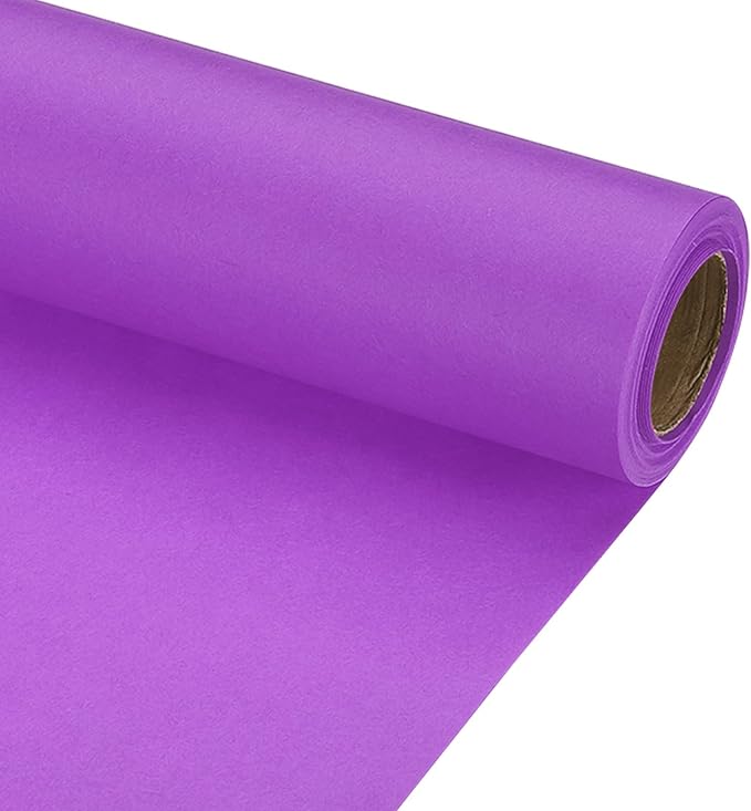 PATIKIL Wrapping Paper, 17" x 300"(25') 70 GSM Craft Paper Roll Kraft Packing Paper for Poster Bulletin Board, Gift Wrapping, Dark Purple