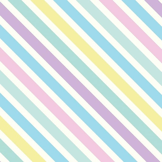 Jillson Roberts Bulk Gift Wrap, Everyday Gift Wrapping Supplies, Pastel Stripe, 1/2 Ream 417 feet x 24 inches