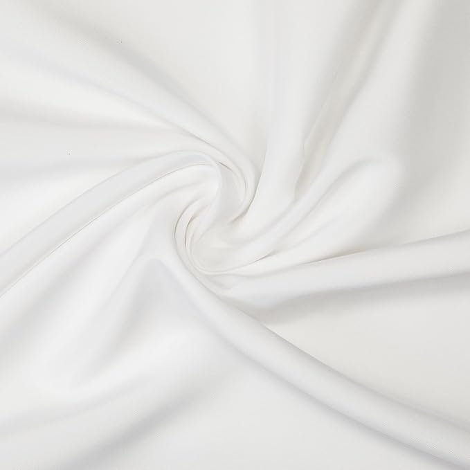 Gee Di Moda Rectangle Tablecloth - 60 x 84 Inch White Table Cloth for 5 Foot Rectangle Table - Heavy Duty Washable Fabric - for 5 Ft Buffet Table, Holiday Party, Dinner, Wedding & Baby Shower