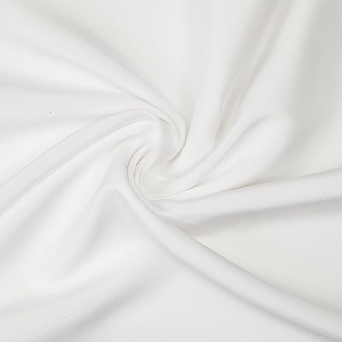 Gee Di Moda Rectangle Tablecloth - 60 x 126 Inch White Table Cloth for 8 Foot Rectangle Table - Heavy Duty Washable Fabric - for 8 Ft Buffet Table, Holiday Party, Dinner, Wedding & Baby Shower