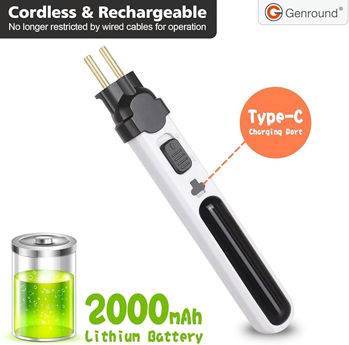 6 in 1 Cordless Foam Cutter,Electric Cutting Machine Pen Tools Kit,Styrofoam Cutting Pen, Foam Carving Tools for Foam Cutting Holes Digging Details Handling