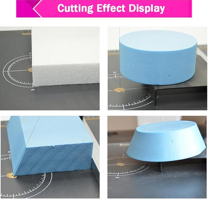 Hot Wire Foam Cutter 30.7x15 In Professional Heat Cutting Machine Foam Sponge Cutting Tool for Styrofoam Sponge EPE Ribbon KT Board Adjustable Angle and Temperature 110V 36W