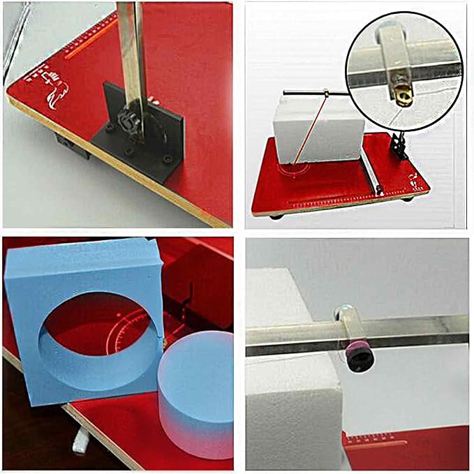 110V Hot Wire Foam Cutter with Scale, 30.7" ×15 ", 36W Professional Heat Cutting Machine for Foam, Sponge, EPE, Ribbon, KT Board, Adjustable Angle and Temperature