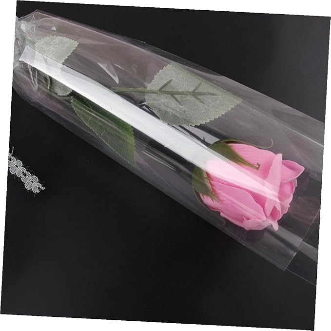 TOYANDONA Transparent Opp Flower Wrapping Paper Floral Packing Material for Bouquets Wrapping DIY Crafts Wide Cellophane Wrap for Wedding Birthday Anniversary