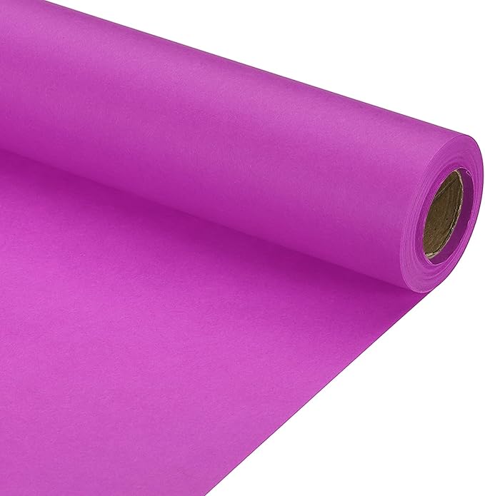 PATIKIL Wrapping Paper, 15" x 394"(33') 70 GSM Craft Paper Roll Kraft Packing Paper for Poster Bulletin Board, Gift Wrapping, Purple