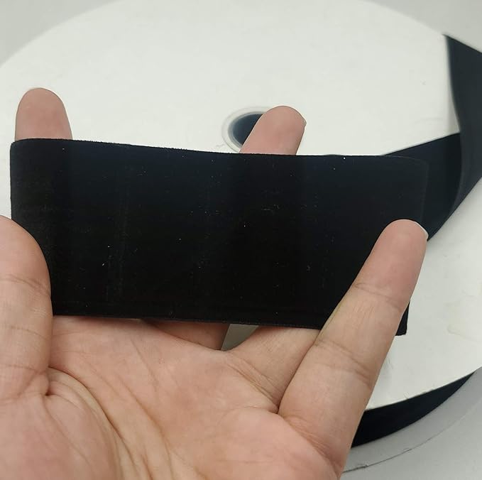 10 Yards Velvet Ribbon Spool (Black, 2")