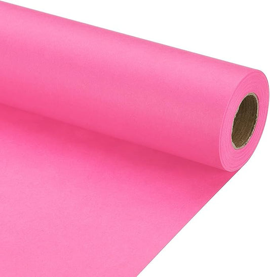 PATIKIL Wrapping Paper, 15" x 500"(42') 70 GSM Craft Paper Roll Kraft Packing Paper for Poster Bulletin Board, Gift Wrapping, Pink