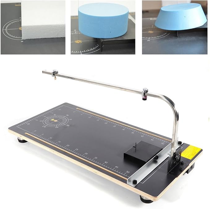 TECHTONGDA Hot Wire Foam Cutter Table, Foam Cutting Machine, Tabletop Hotwire Cutter, Foam Knife with Temperature Adjuster and Cutting Wire, for Cutting, Forming and Sculpting Styrofoam Pearl Cotton