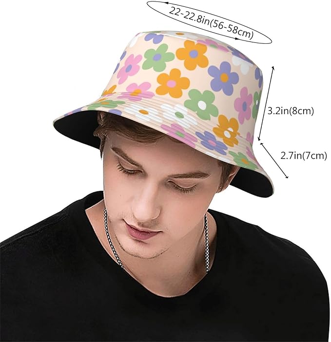 Mushrooms Skulls Cool Bucket Hat Beach Sun Hat Beach Fishing Hat for Men Women
