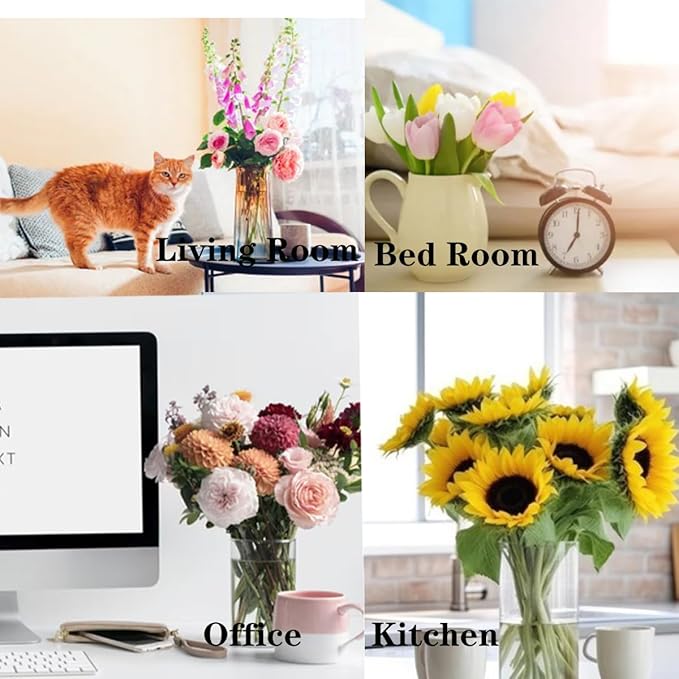 [Upgrade] 4Pcs Flower Arrangement Holder, Bold Floral Grid Reuseable Flower Frog Wire Arranger Twist, 4'/5"/6" Stainless Steel Flower Lid Arranger for Vase Floral Stems Bouquets Plant Fixation Sliver