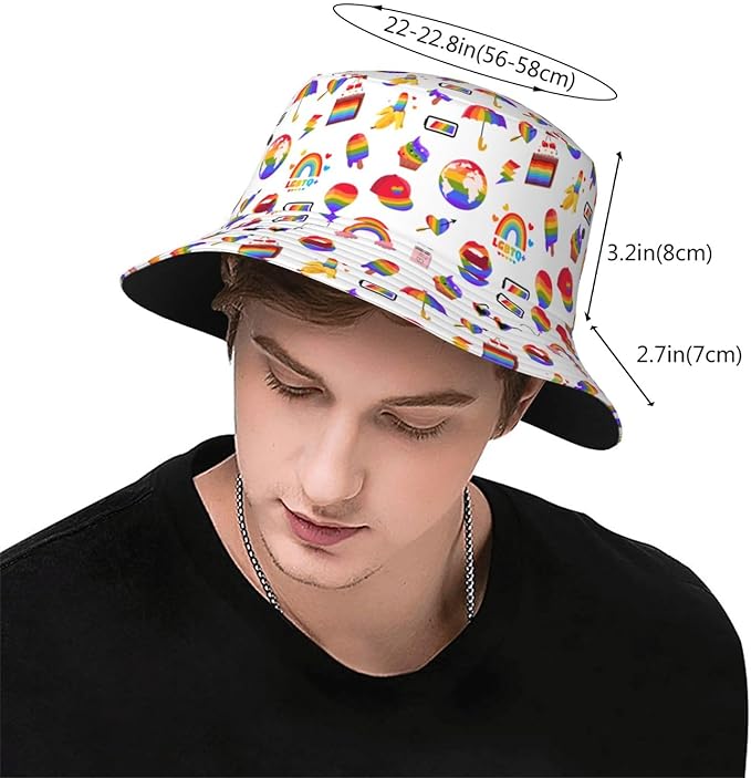 Fashion Bucket Hat Summer Beach Travel Sun Hat Packable Fisherman Cap for Men Women