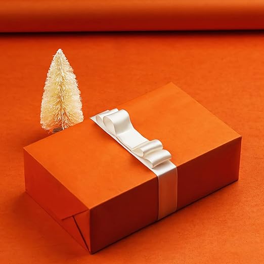 LWFyyds Korean solid color kraft paper roll, flower wrapping paper, bouquet material, gift wrapping paper - Light brown