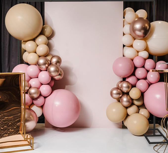 6.6FT Black Metal Wedding Arches for Ceremony Square Balloon Arch Stand Rectangular Backdrop Stand for Anniversary Birthday Party Bridal Shower Home Indoor Outdoor Decoration