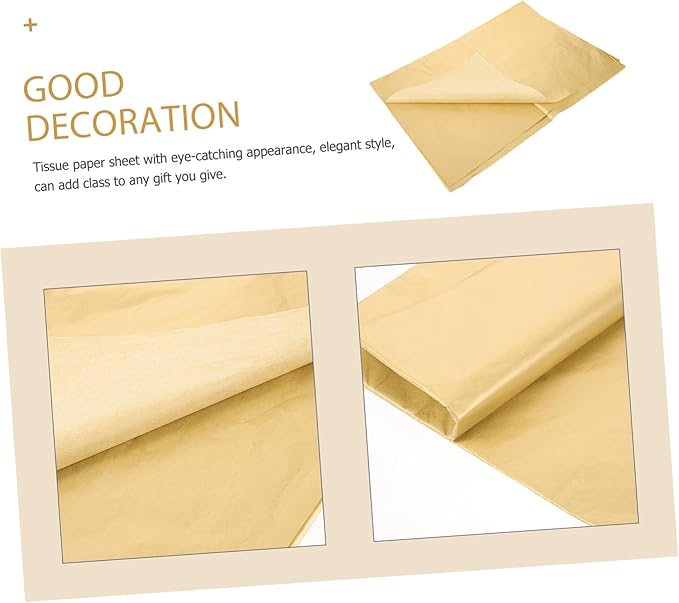 Gogogmee 20 Sheets Rose Gold Metallic Tissue Wrapping Paper Bulk for Packaging DIY Crafts Floral Bouquets Party Decorations Soft Reusable for Birthdays and Special Occasions