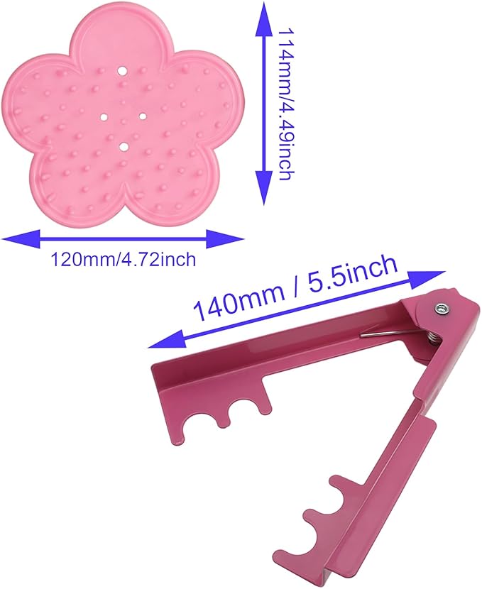 1 set Rose Leaf Thorn Stripper Removal Flower Floral of Thorn Tools Bouquet Holder Pruners Flower Shop Strip Off Floral Tools(Pink)