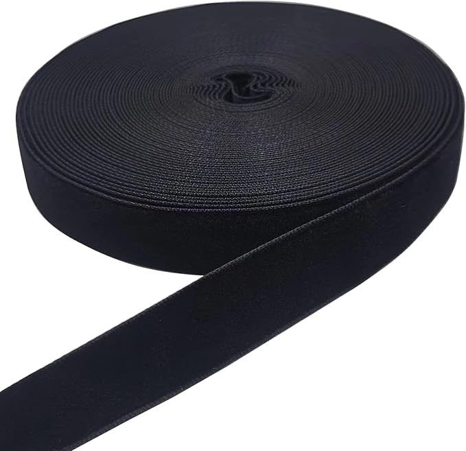 10 Yards Velvet Ribbon Spool (Black, 5/8")