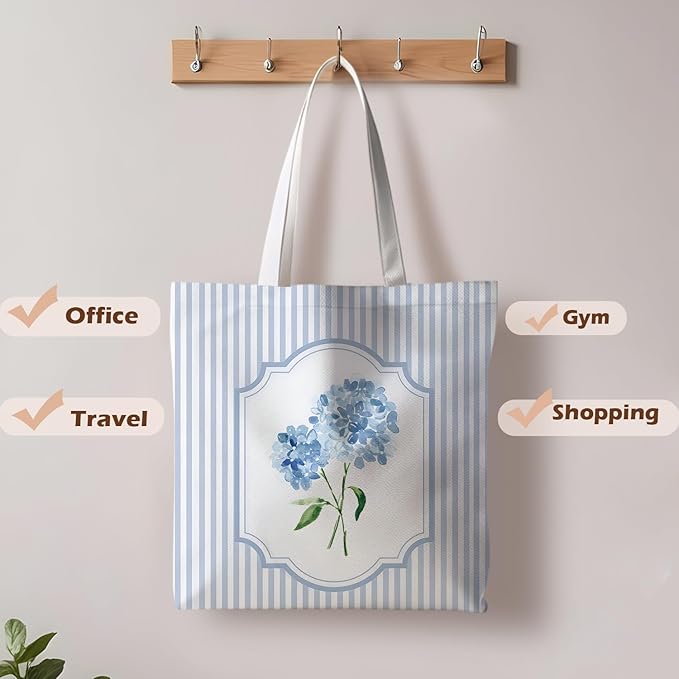 Floral Tote Bag, Floral Bag for Women, Reusable Grocery Bags Shopping Bags