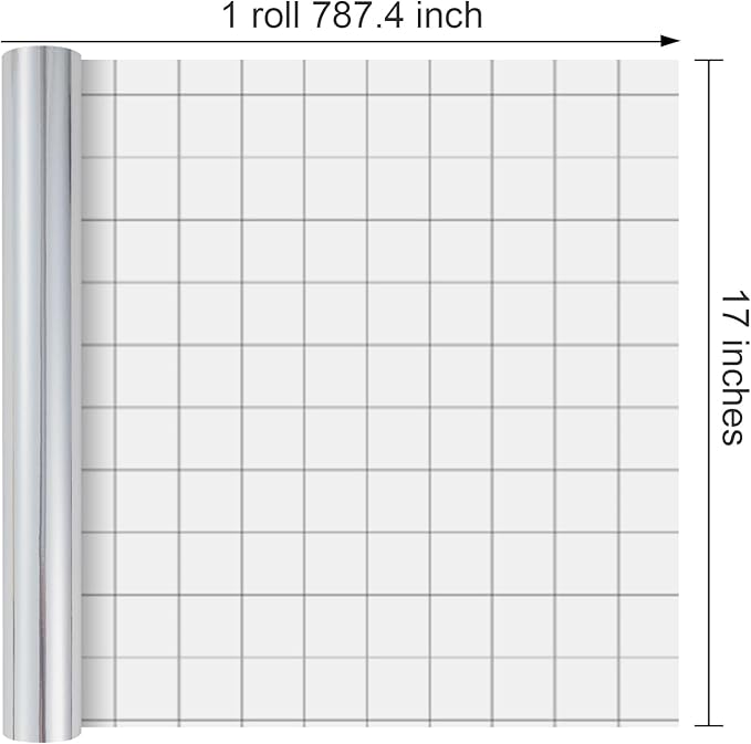 Merture Metallic Silver Wrapping Paper Roll - 17 In X 787.4 In (92.6 sqft) Solid Color Silver Gift Wrap with Cutting Lines for Christmas, Wedding, Birthday, Valentines Day, Mothers Day, Baby Shower