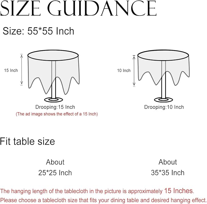 ISAENNE Designer Linen Light Beige Small Round Tablecloth,French Colorful Floral Table Cloth,Stain Resistant Decor Tablecloths for Dining Thanksgiving Christmas Kitchen,Diameter 55"-Helena E
