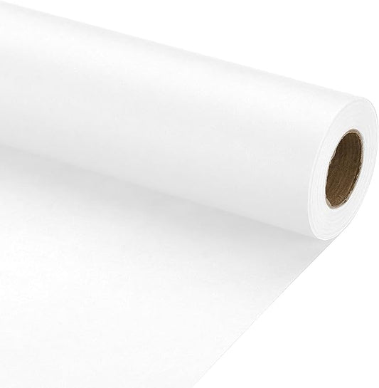 PATIKIL Wrapping Paper, 12" x 500"(42') 70 GSM Craft Paper Roll Kraft Packing Paper for Poster Bulletin Board, Gift Wrapping, White