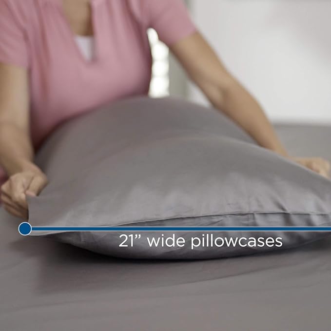 MyPillow Giza Dreams Bed Sheets, 100% Certified Giza Egyptian Cotton, Deep Pocket, Sateen Weave [RV Queen, White]